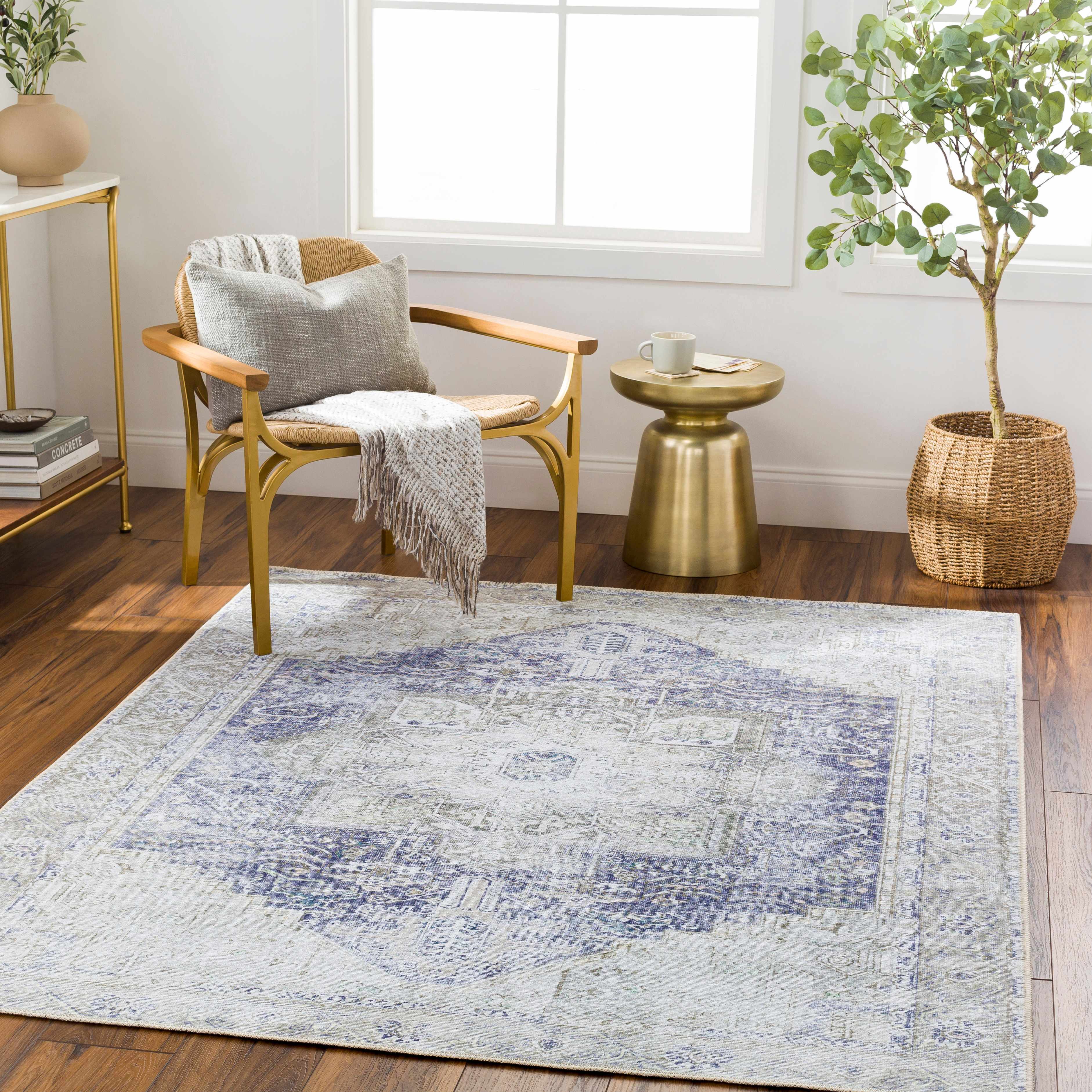 Hauteloom - Wholesale Area Rug - Rosman Olive Washable Area Rug13