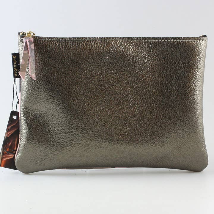 Zina Kao Exclusives - Wholesale Pouch - Women's - Metallic Everyday Pouch: 4 sizes! Ginger/Monroe/Carter++