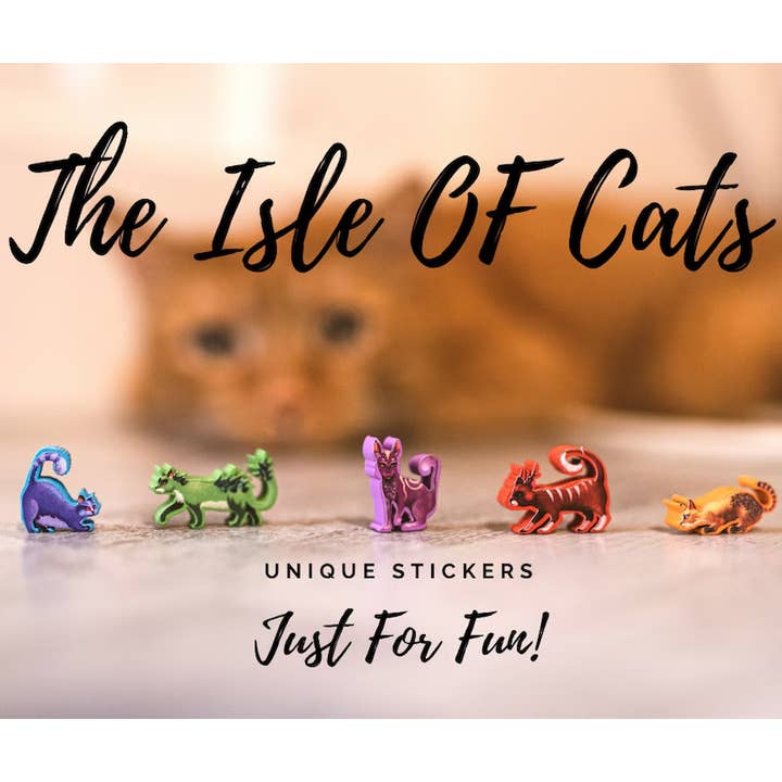 Juego de Pegatinas de Isle Of Cats para venta al por mayor de Meeple Stickers