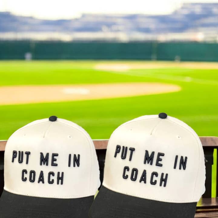 Zet me erin coach honkbal Geborduurde pet trucker Hoed moeder voor wholesale door The Candy Collections