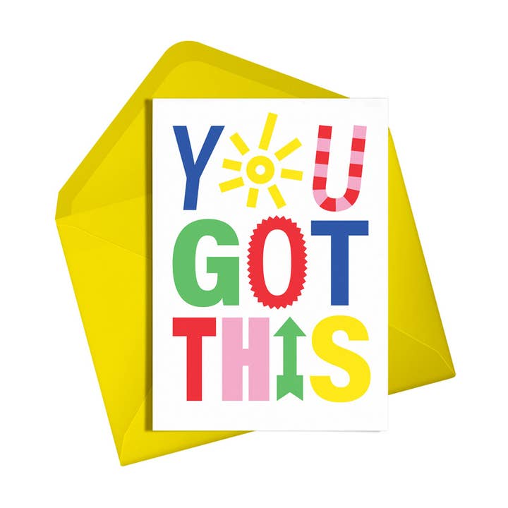 You Got This Friendship Card | Good Luck Card | Friend for wholesale by Alphablots