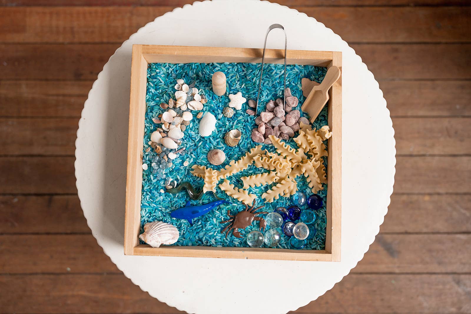 monkey bandit kids - Vente Kit de bricolage – enfant - Kit de jeu sensoriel dans un sac – Prêt à renverser et jouer - Océan