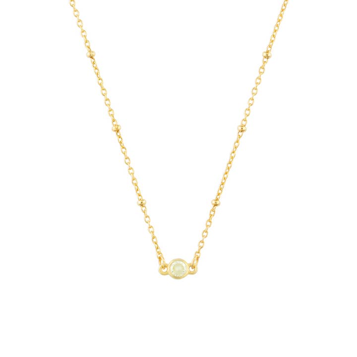 COLLIER PIERRE DE NAISSANCE NOVEMBRE DORÉ pour la vente par fyb jewelry