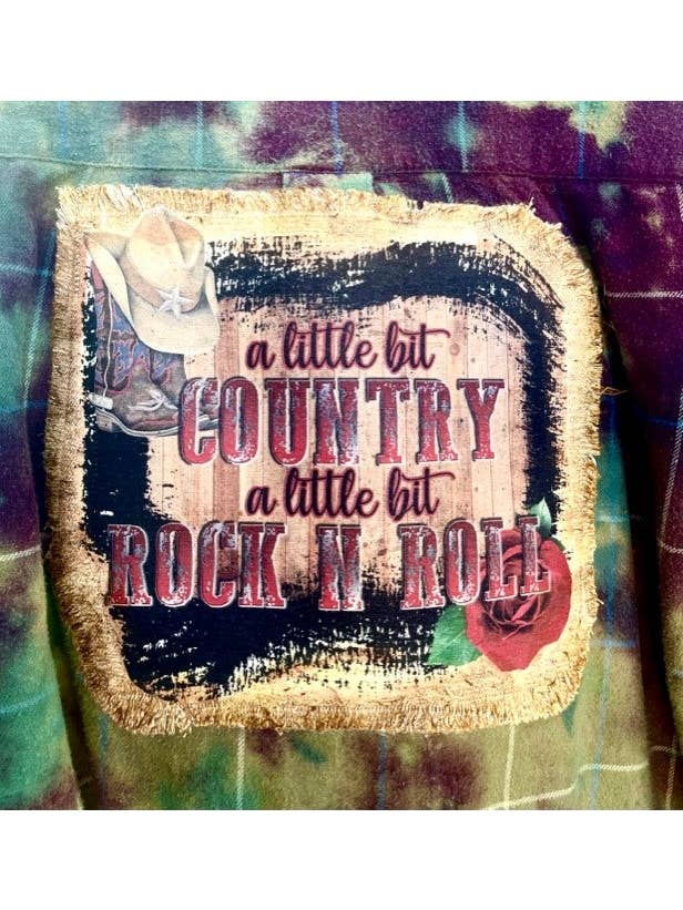 Jana's Flannels - Wholesale Button Down Shirt - Women's - "A LITTLE BIT COUNTRY" FLANNEL SHIRT (#45)