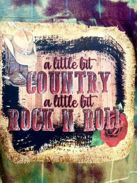 CHEMISE EN FLANELLE « A LITTLE BIT COUNTRY » (#45) pour la vente par Jana's Flannels