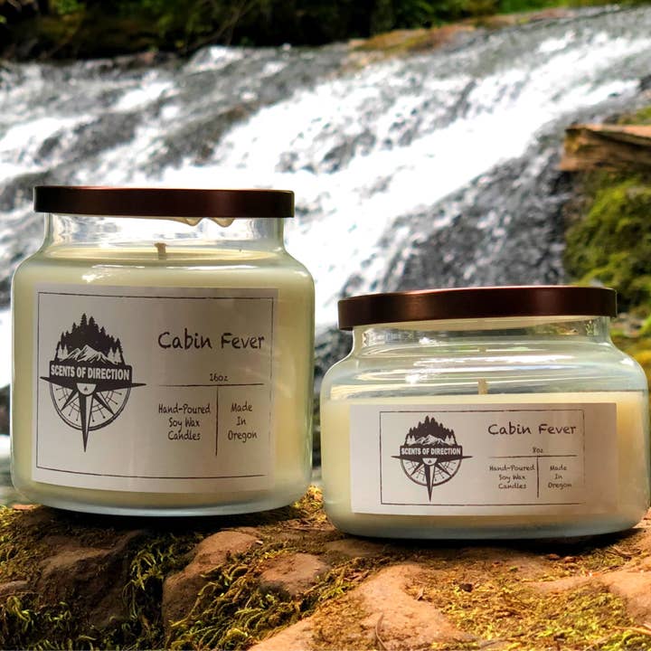 Scents of Direction Candle Co - Wholesale Jar/Filled Candle - Cabin Fever - Soy Candle1