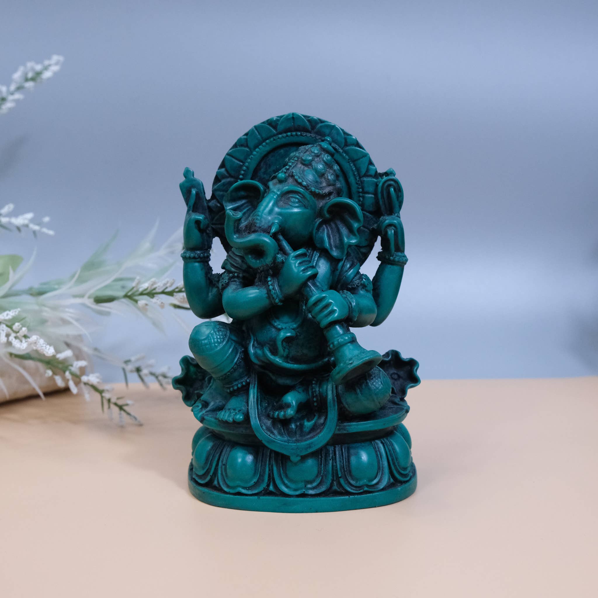 Karma Nepal Crafts – Großhandel Skulptur – Handgefertigte Ganesh-Statue – Hindu-Gottheit des Glücks5