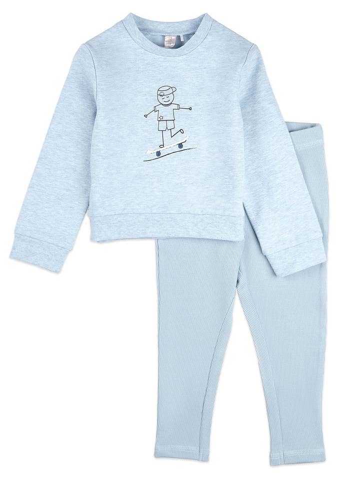 Completo Leggings 2 Pezzi "This Is How I Roll" per la vendita all'ingrosso da parte di MiniMoi by MeMoi