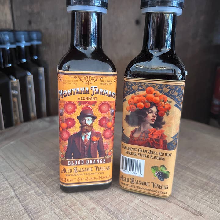 Montana Farmacy – Vinagre por atacado – Vinagre Balsâmico Branco de Laranja Sangue grosso e Hipster