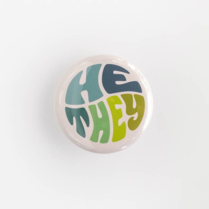 ROBNKO - Wholesale Lapel Pin/Button - Retro Pronoun Buttons2