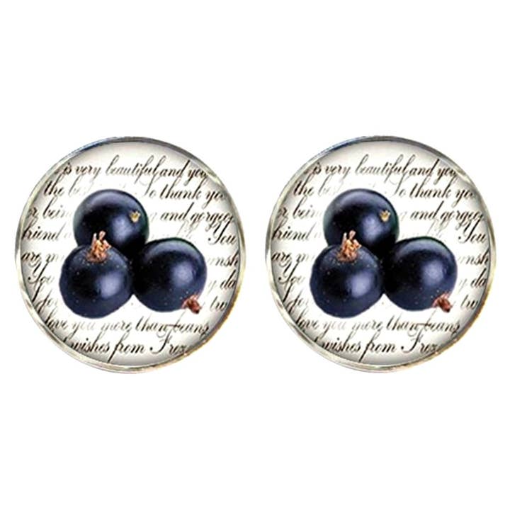 Gemelli a forma di ribes nero - Viola.Bianco per la vendita all'ingrosso da parte di Bassin And Brown