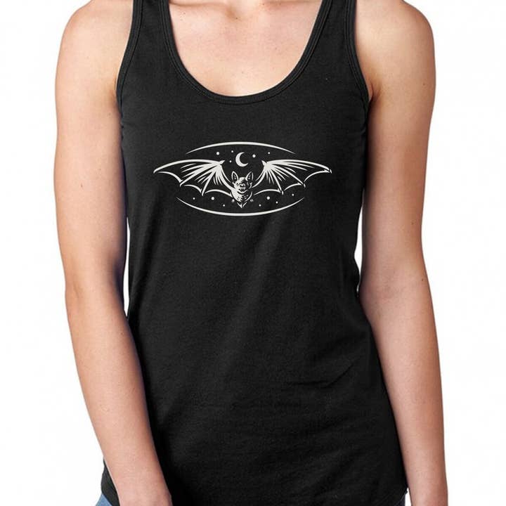 Bat Racerback Tank for wholesale by Blaspheme Boutique