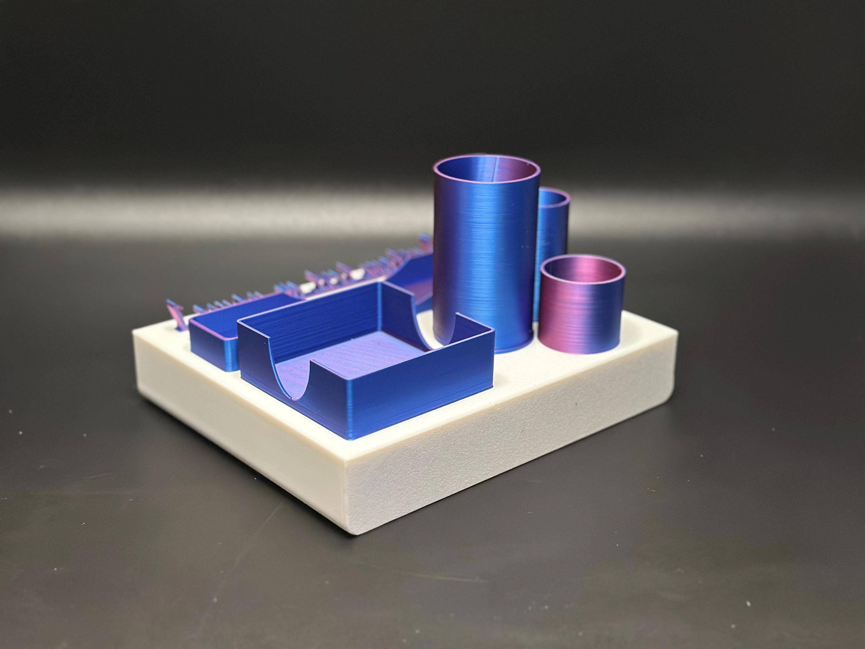 <3 Studio - Wholesale Desk Organizer - Office Desk Storage with Custom Name Plate5