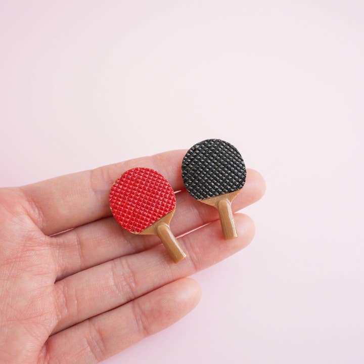 Mini Story Co - Wholesale Lapel Pin/Button - Ping Pong Bat Pin | Table Tennis Brooch | Sports Accessories | Table Tennis Bat Pins | Miniature Pins | Gift for Ping Pong Player