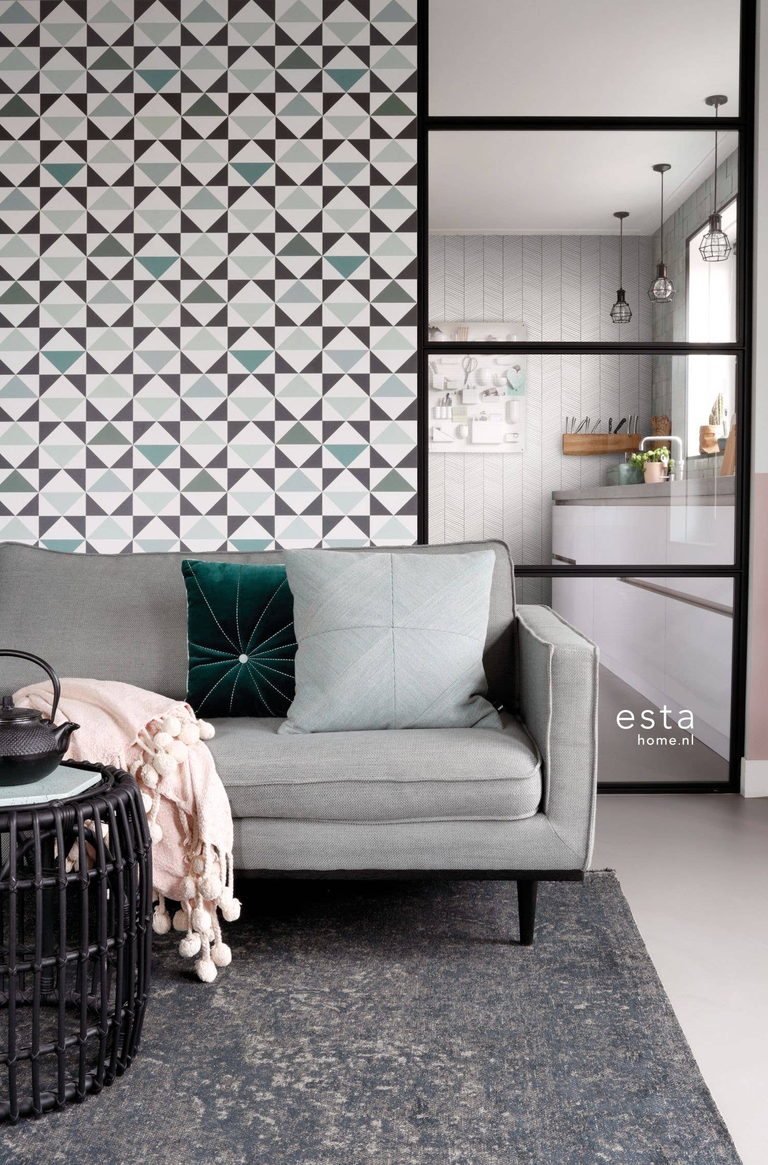 The Design Department b.v. - Wholesale Behangrol - Behang grafische driehoeken7