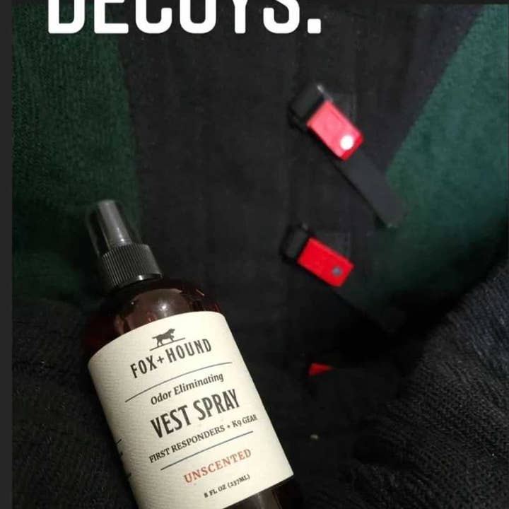 Fox + Hound - Wholesale Pet Deodorizing Spray - FOX+ HOUND VEST SPRAY FOR POLICE & K9 GEAR 1ST RESPONDERS4