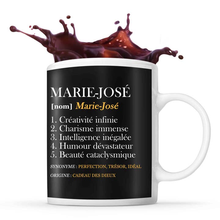 Mug Marie-José Définition Perfection pour la vente par Planetee