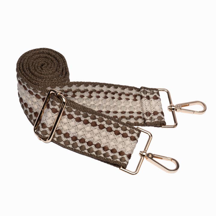Chocolate Patterned Strap With Gold Hardware for wholesale by WanderFull