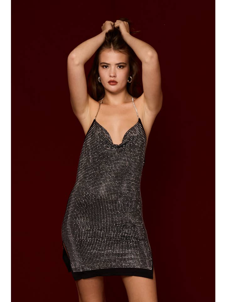 LUCCE - Wholesale Dress - Women's - Rhinestone dress - 70452