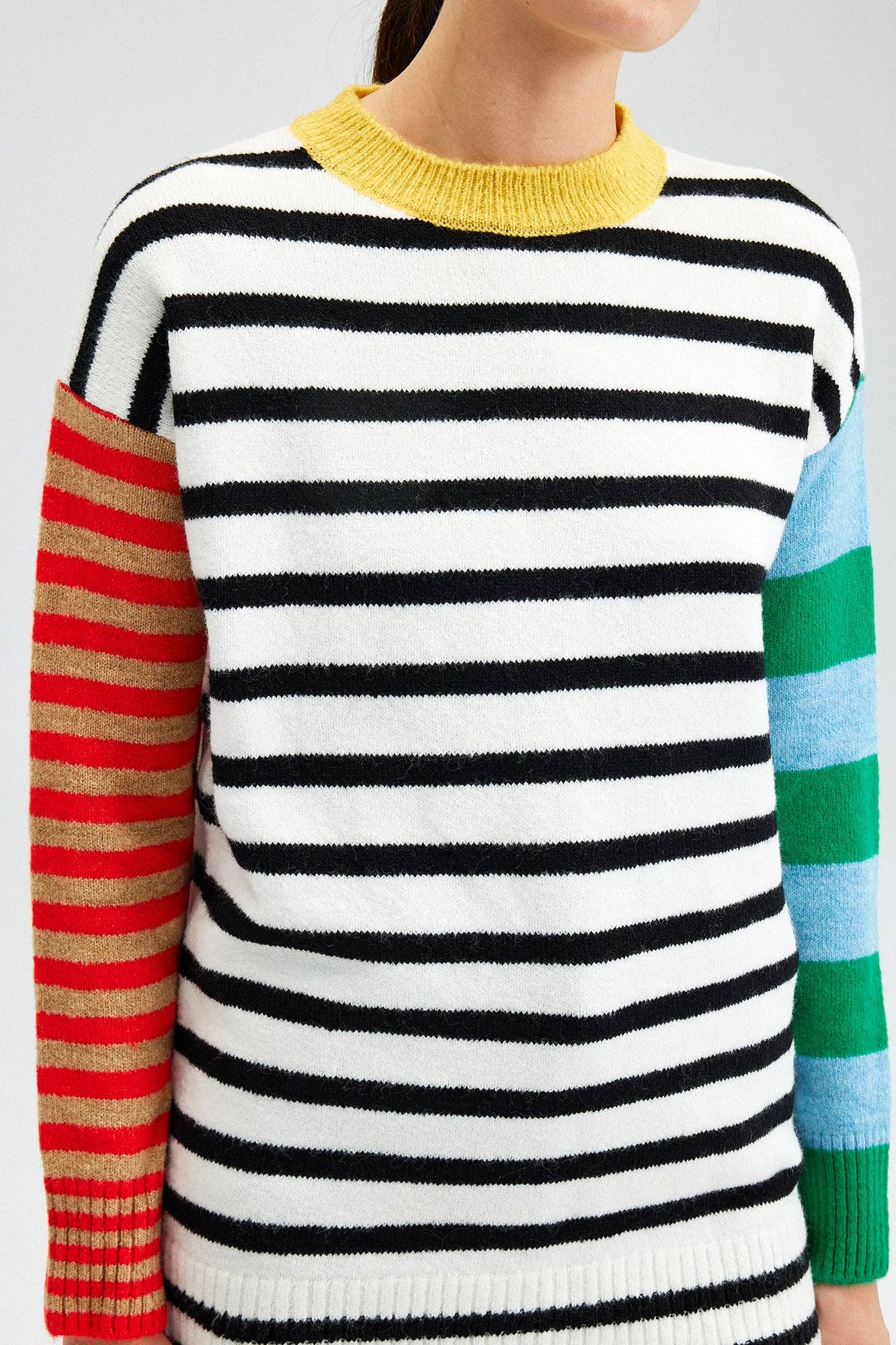 Ecru STRIPED JUMPER for wholesale on Faire3