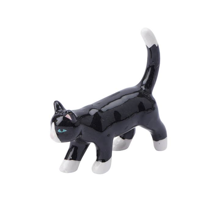 CGB Giftware - Wholesale Jewelry Dish - Bella the Black Cat Ring Holder1