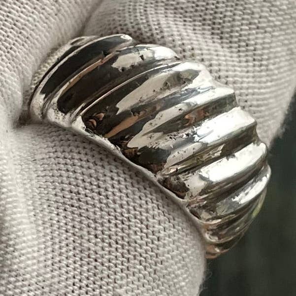 Fine Silver Celestial Crest Ring for wholesale by Damilola Jewellery