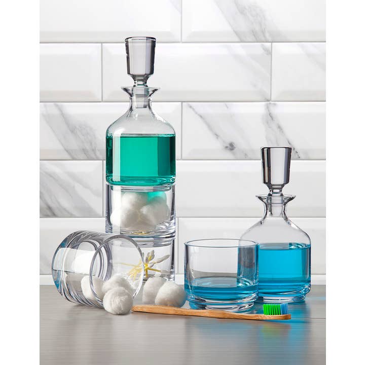 Godinger - Wholesale Decanter - Duet 8.5oz Stacking Decanter set4