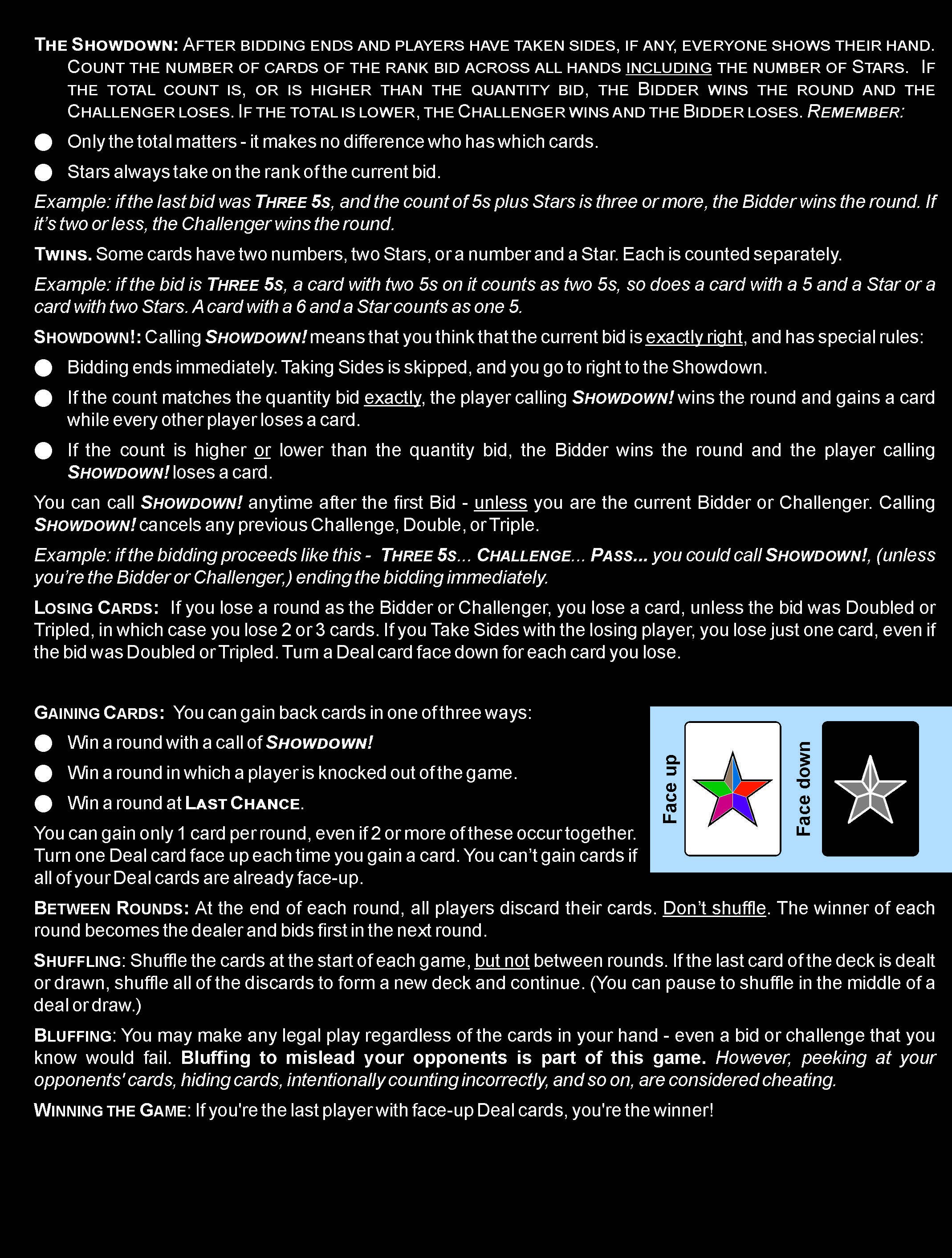 Enginuity Games - Wholesale Card Game - Showdown Card Game, display of 129