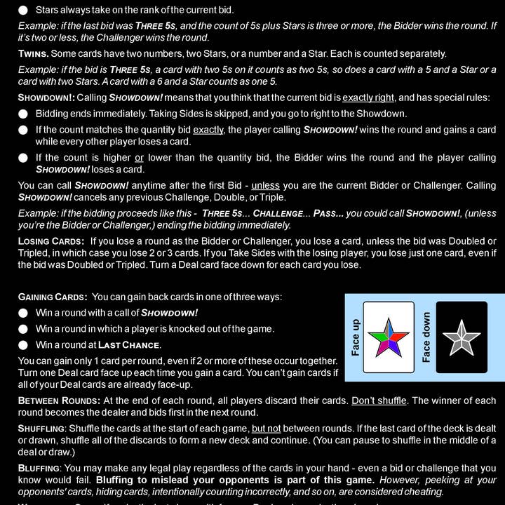 Enginuity Games - Wholesale Card Game - Showdown Card Game, display of 129