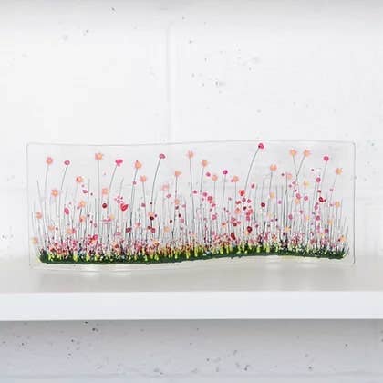 Vetro fuso fatto a mano - Onda grande fioritura per la vendita all'ingrosso da parte di Pam Peters Designs