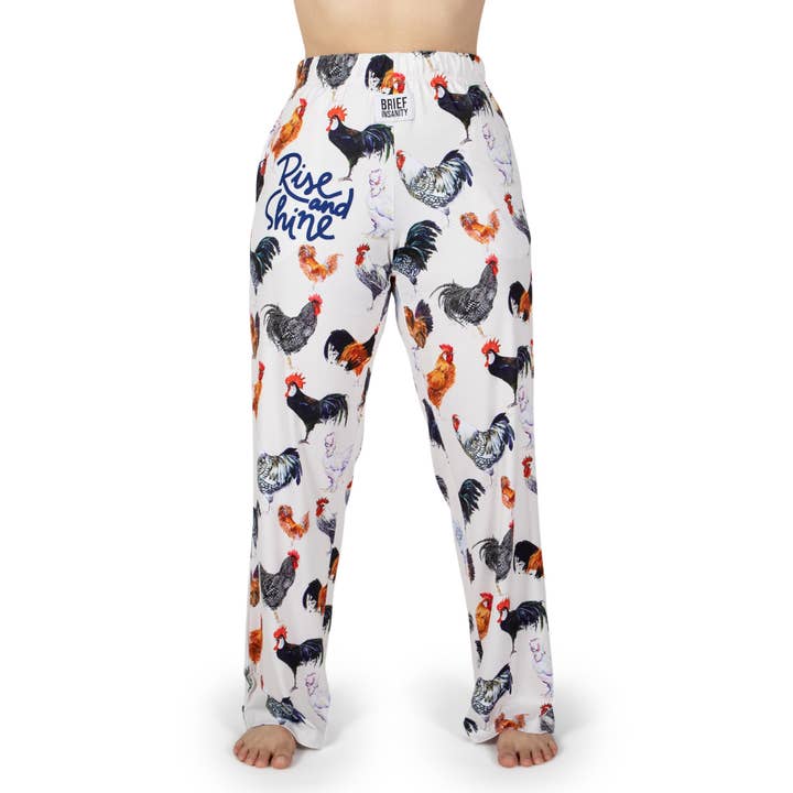 Rise And Shine Pajama Lounge Pants for wholesale by BRIEF INSANITY