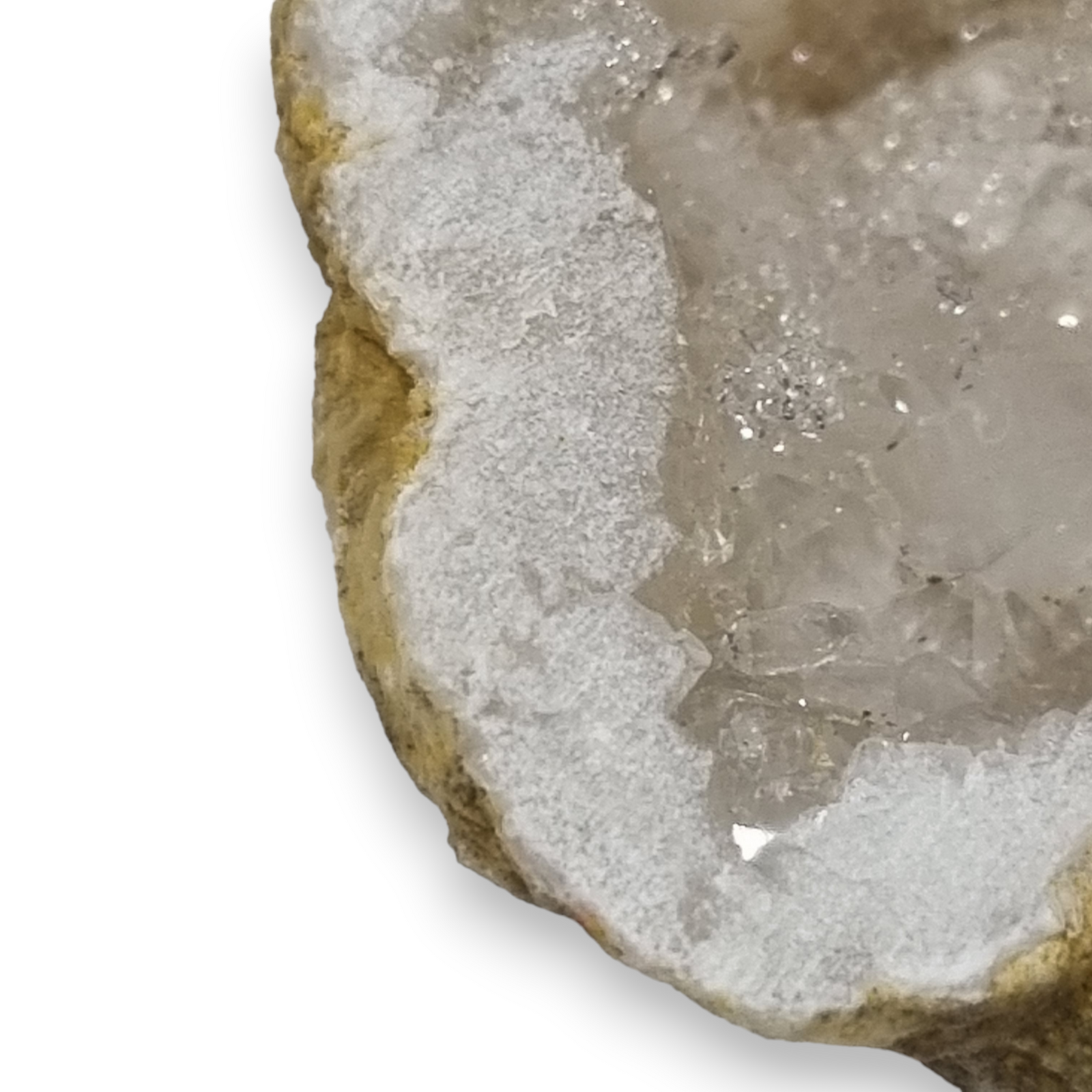 FW Wholesale - Vente Pierre et cristal de spiritualité - Géode de quartz clair entière [coupée en deux]2