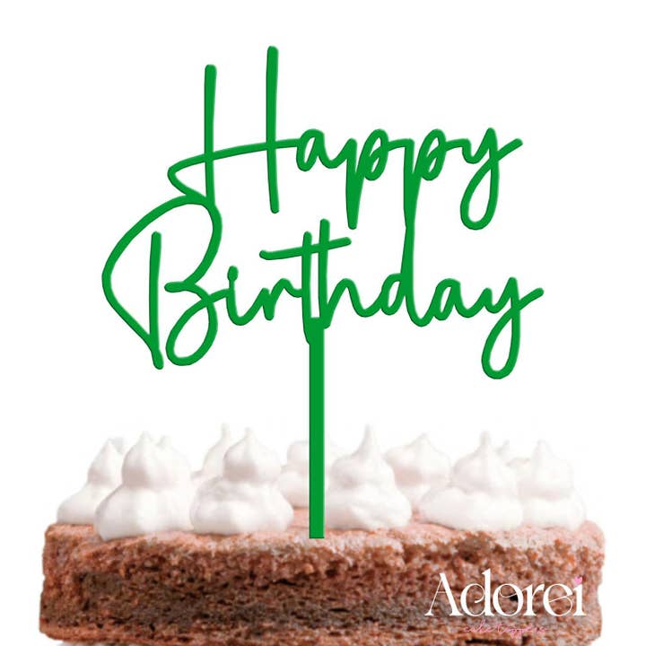 Adorei - Wholesale Taart/cupcaketopper - Gefeliciteerd Acryl Taart Topper
