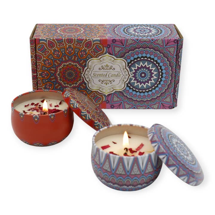 Bohemia 2pcs Fragrance Scented Candle SS51113-13 (3Pack) for wholesale by TAPA fashion