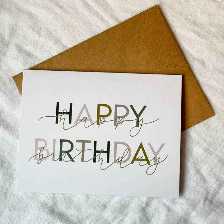 Detty Designs - Vente Cartes d'anniversaire - Carte de joyeux anniversaire | Carte d'anniversaire moderne1