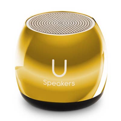 Micro Draagbare Bluetooth Speaker Gloeit in het Donker - Goud voor wholesale door FashionIt