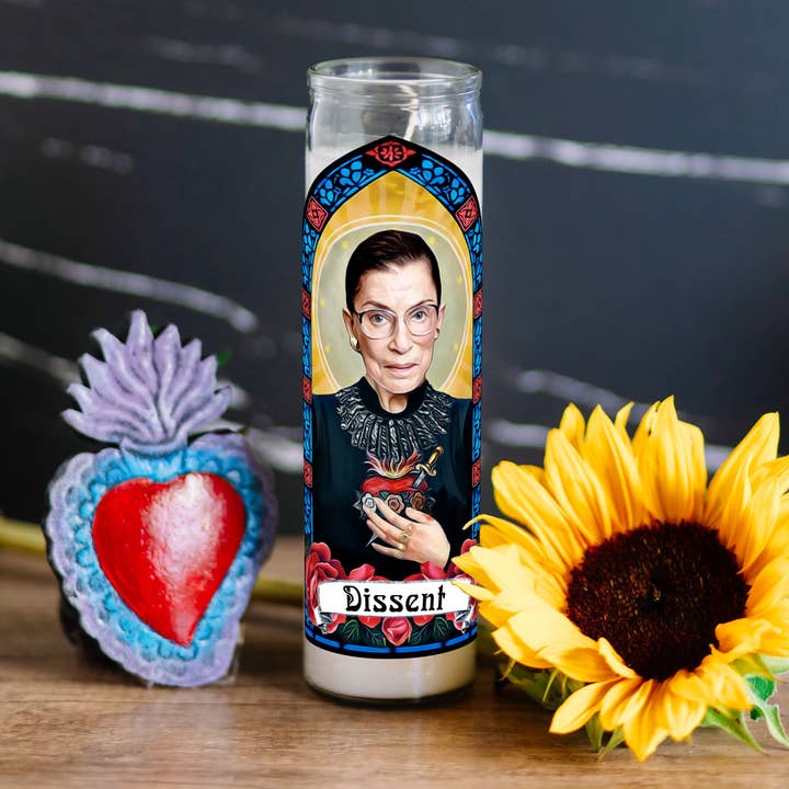 The Eternal Flame - Wholesale Votive Candle - Saint RBG - Our Lady of Dissent Ruth Bader Ginsburg