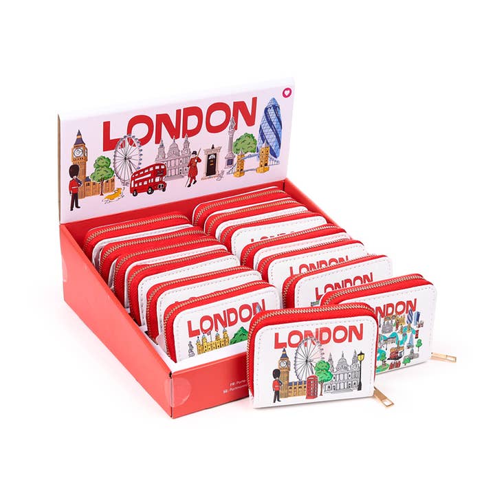 London Icons Zip Around Small Wallet Purse for wholesale by Puckator Ltd