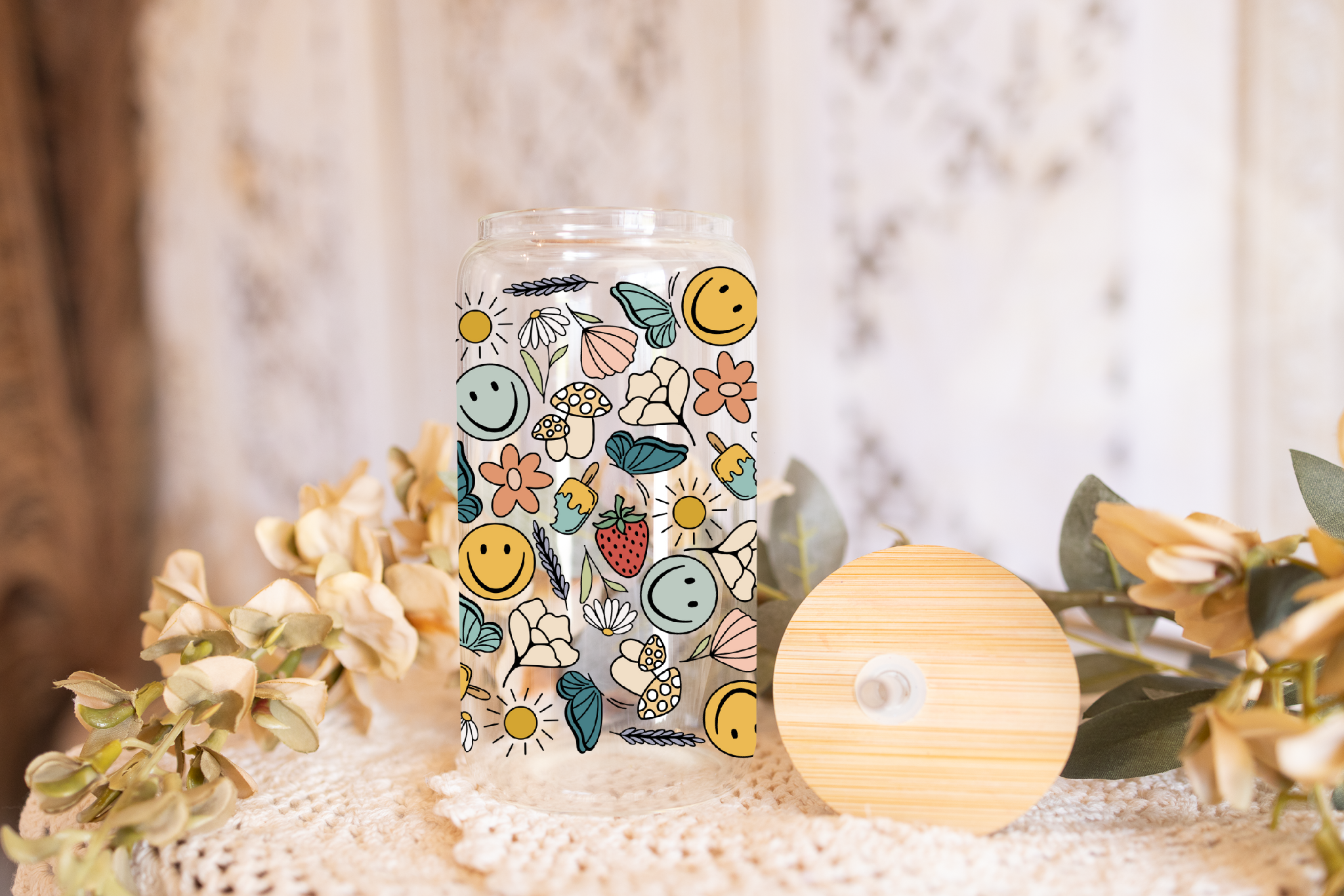 Amelia & Co - Wholesale Drinking Glass/Cup - Groovy Glass Can Cup, Libby Glass 0