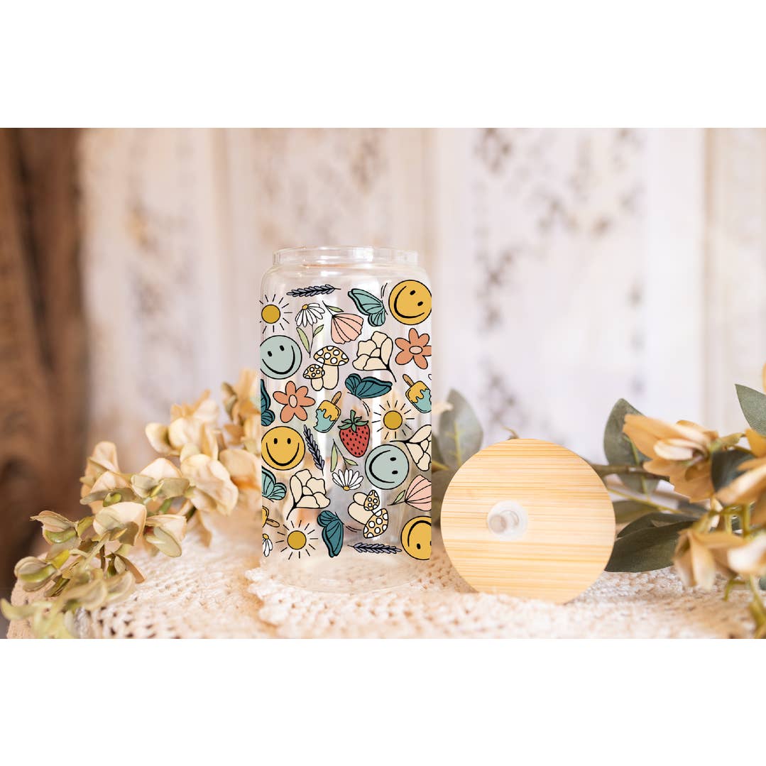 Amelia & Co - Wholesale Drinking Glass/Cup - Groovy Glass Can Cup, Libby Glass