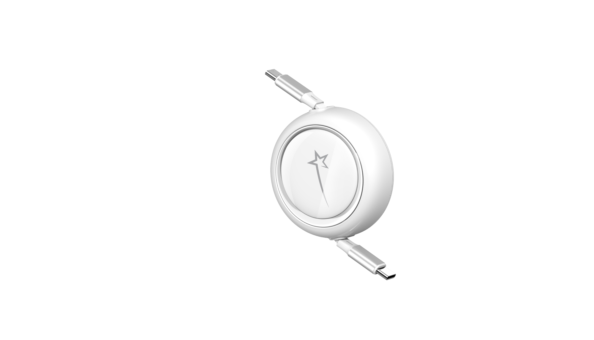 LAX Gadgets – wholesale Laddningskabel – Infällbar 100W USB-C till USB-C 4ft kabel - detaljhandelsförpackning5