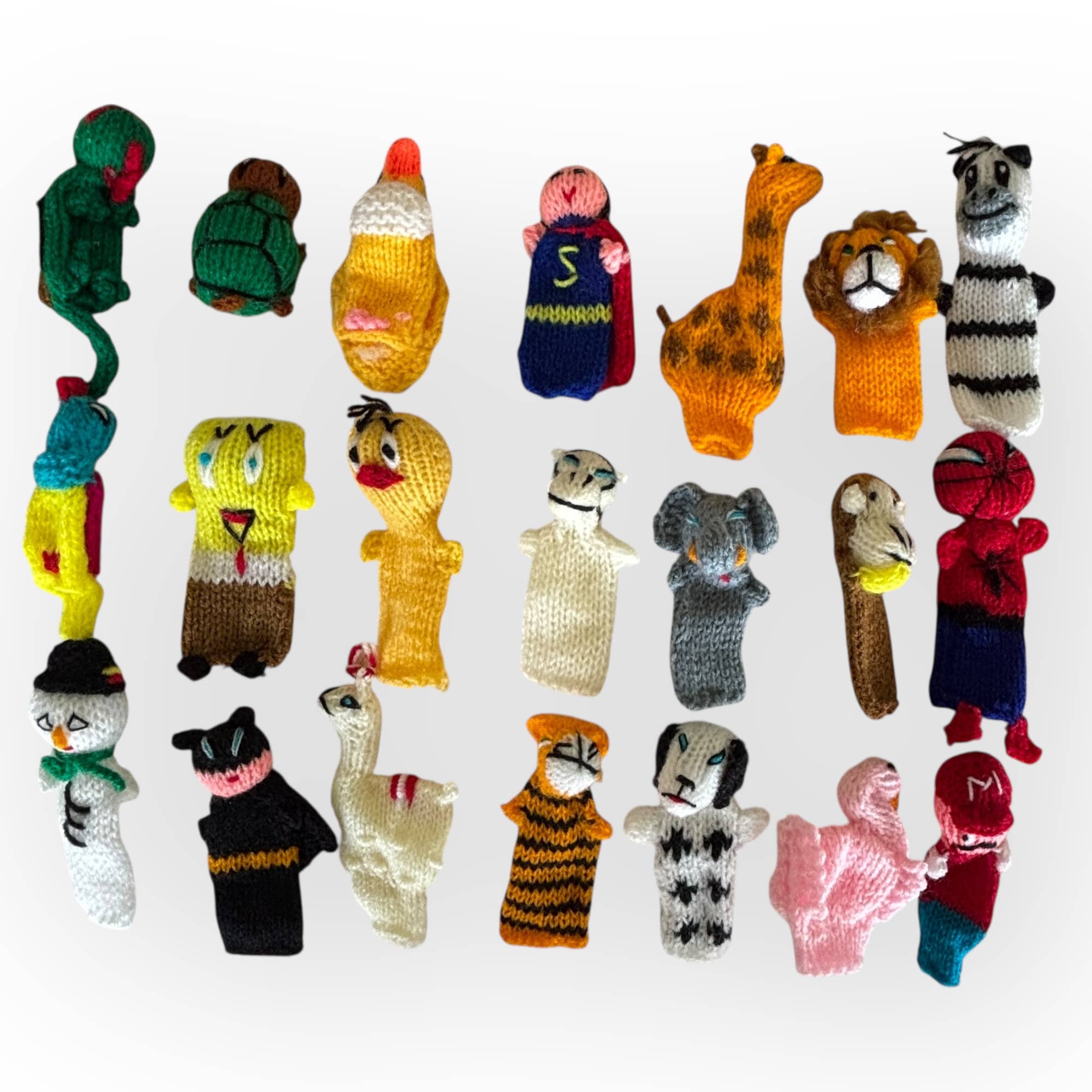 Zoe Artcrafts Corp. - Wholesale Finger Puppet - Kids & Baby - Baby Finger Puppets, Hand knitted, Assorted figurines kids1