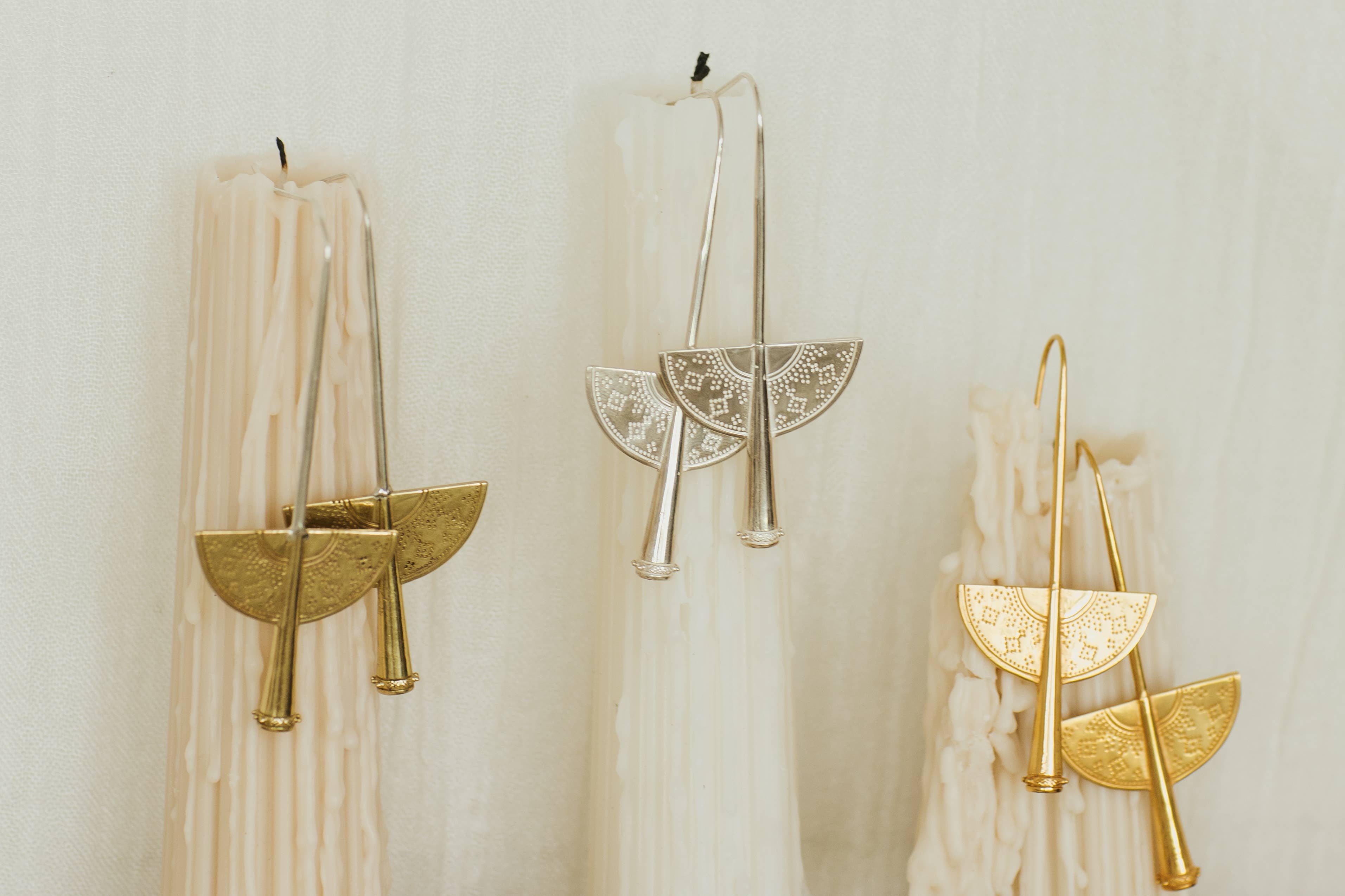 Nakila Collective - Wholesale Dangle Earrings - The Namu earrings - Brass / Silver combo7