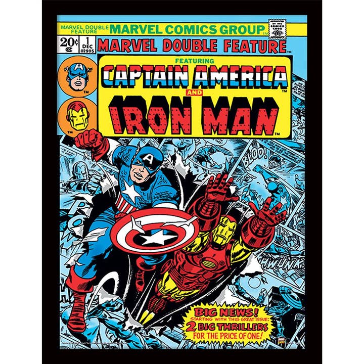 Pyramid International - Wholesale Art Print - Marvel Comics (Captain America And Iron Man) Wall Art Print