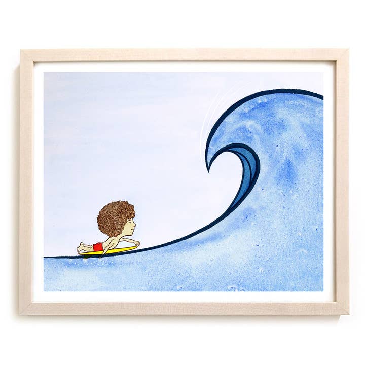 Impression d'art Mop Rides "Set Wave" pour la vente par Matthew Allen Art