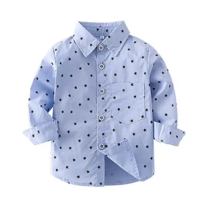 Fennco Styles - Wholesale Button Down Shirt - Kids - Baby Toddler Button-Down Shirt 3
