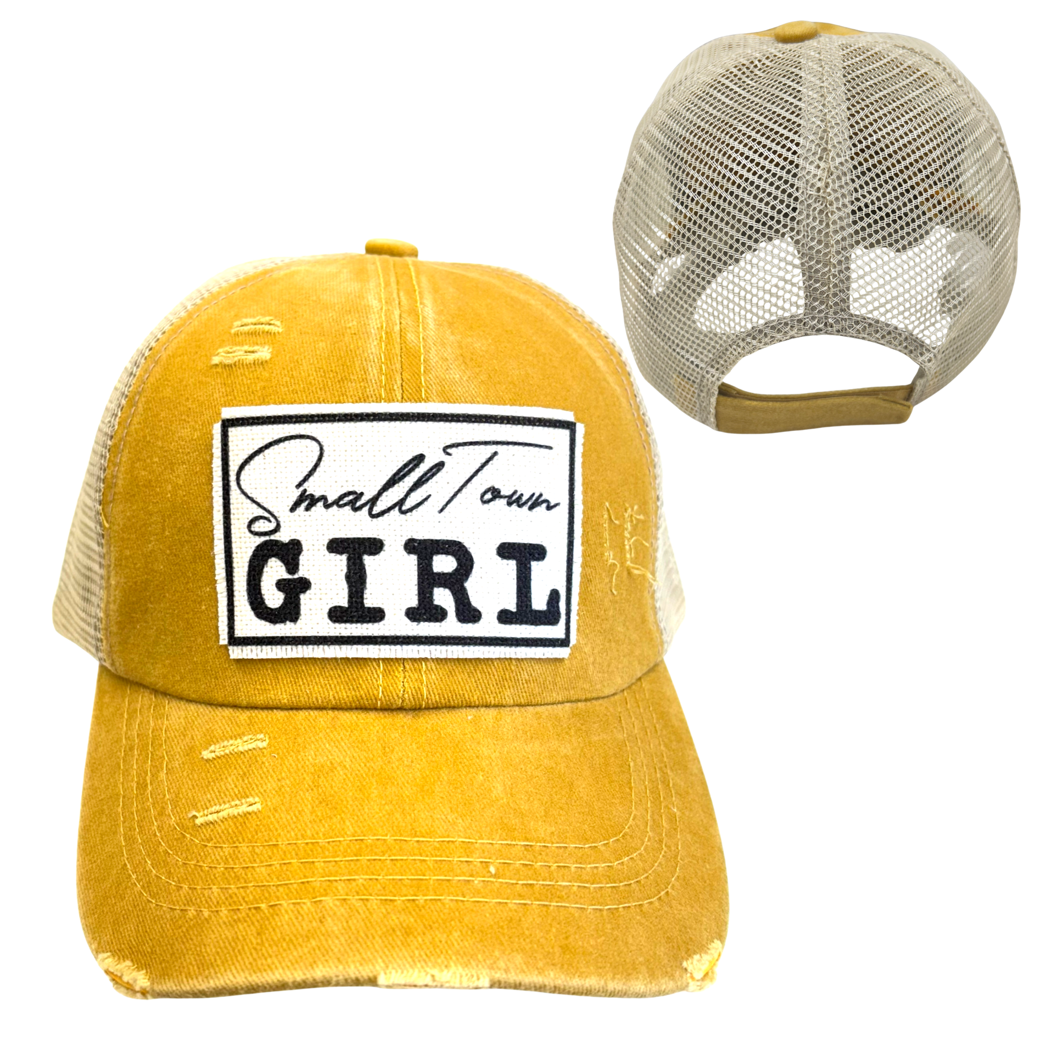 dkhandmade - Vente Casquette de camionneur – femme - CASQUETTE DE BASEBALL PETITE VILLE FILLE | CHAPEAU POUR FEMME | EFFET VIEILLI6