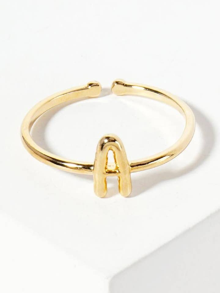 Anillo Inicial Ajustable de Oro para venta al por mayor de Embellish Your Life