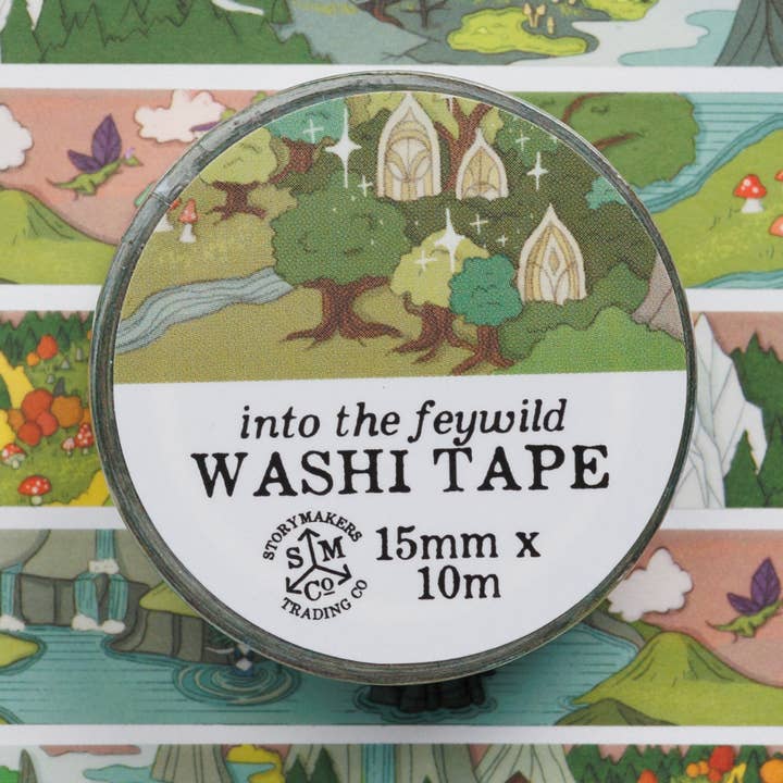 Into the Feywild Washi Tape for wholesale by Kingdom of Threads