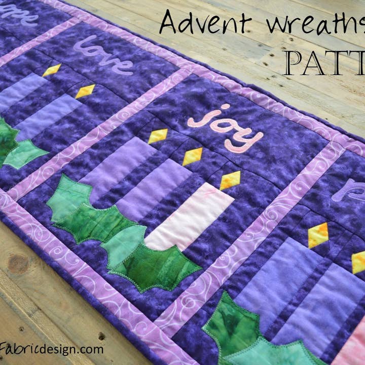 Faith and Fabric - Wholesale Quilt - Quilt Pattern: Advent Wreath2
